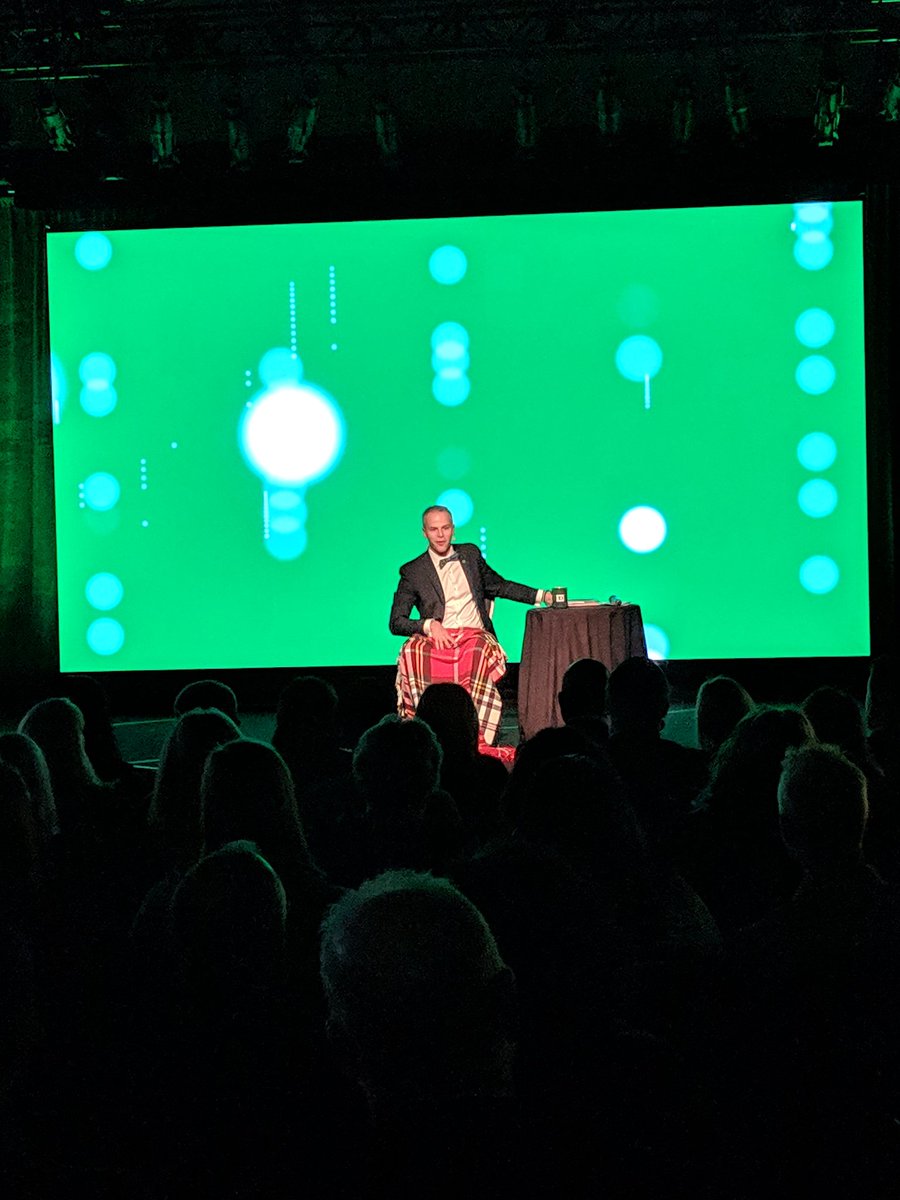 And we're movin! Scott kicking off the Atlantic Summit with an awesome tale.