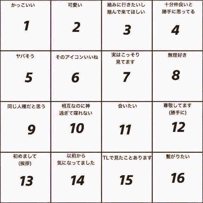 いいねした人に数字でどう思っているか答える いいねした人に数字でどう思っているか答える