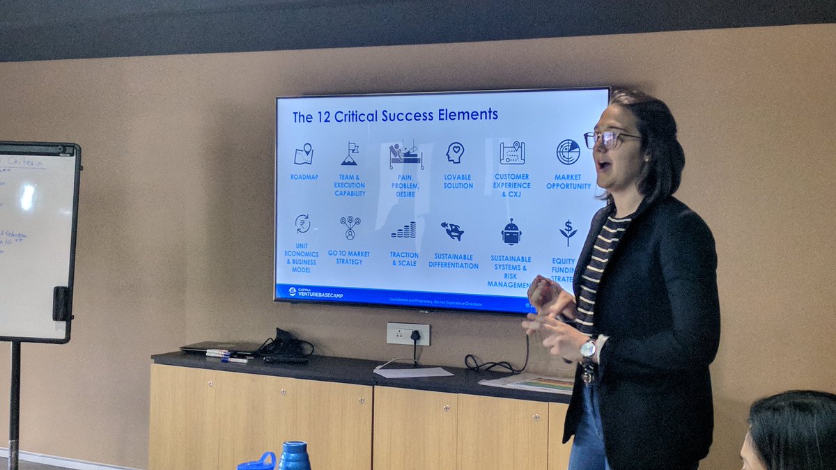 DesignfullyMe's tweet photo. "How will you win the game if you don't know the rules?" 
- Alex Prather on thinking like an investor in today's @VentureBasecamp session for #entrepreneuers.

#ThinkLikeAnInvestor #learning #startups https://t.co/7VpyTg6Mm4