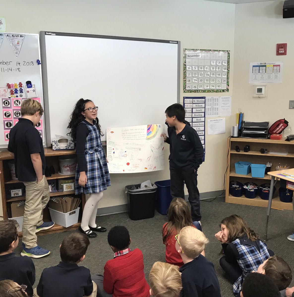 LowerSchoolWS's tweet photo. World Kindness Day was celebrated last week and fifth grade celebrated by creating “Kindness Rocks” for the Woodlynde community! They decorated rocks and presented to the lower school. They will be hiding them around Woodlynde today for others to find. #kindness #kindnessrocks https://t.co/jSEabWo1LJ