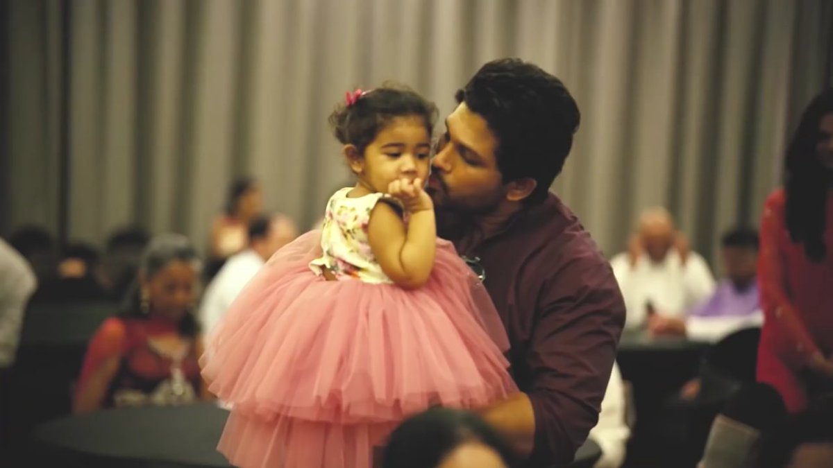 Trends Allu Arjun No Other Love In This World Is Like The Love Of A Father Has For His Little Girl Alluarjun With His Little Princess Allu Arha Hbdcutestalluarha