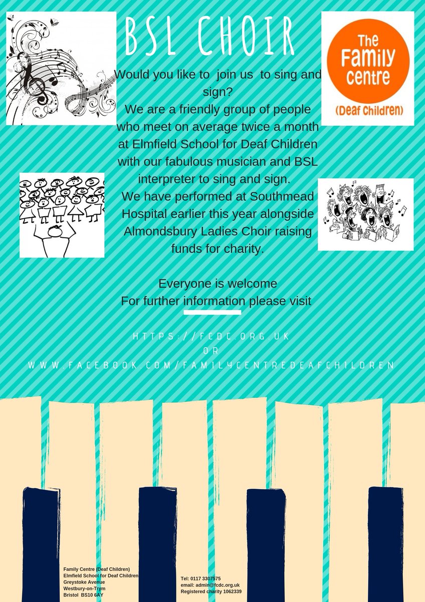 Wednesday 21 November is our BSL Choir rehearsal at Elmfield School for Deaf Children
#BSL #signandsing