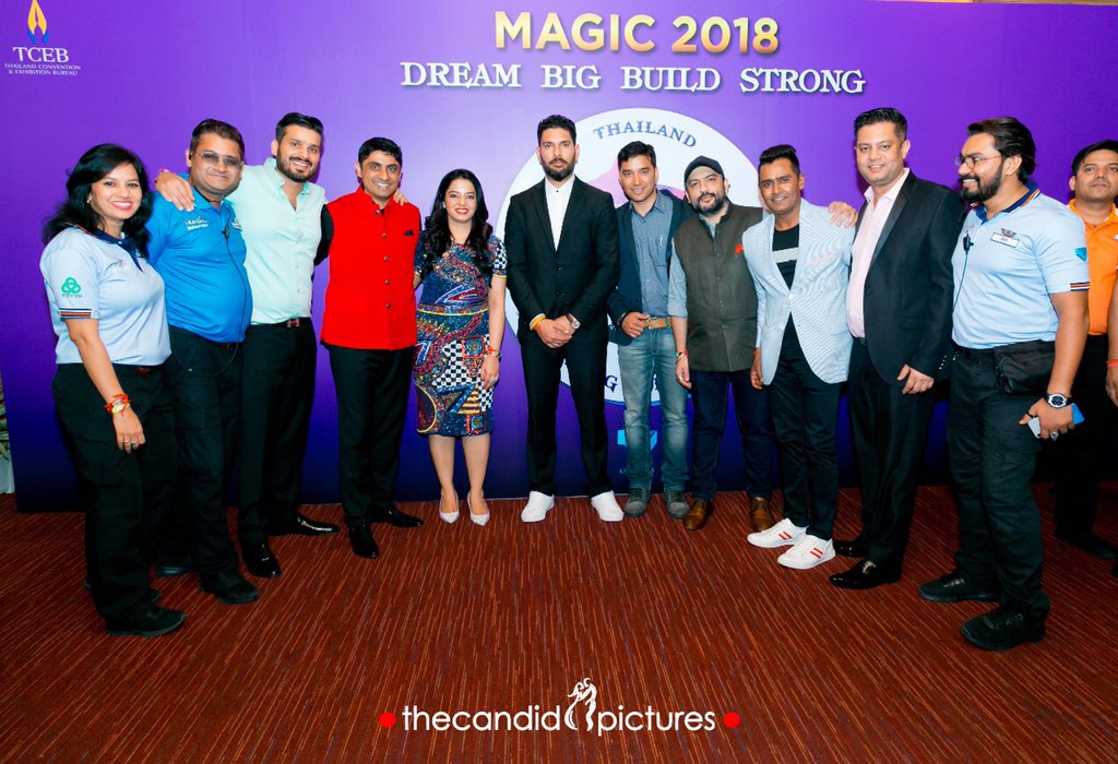 gauravbahirvani's tweet image. Some good memories from the City of Life. @YUVSTRONG12 I am sure we will do many more of these. #magic2018 @thev_official #bangkok #vodkaredbull  @aneeshgautam69 @sohan08