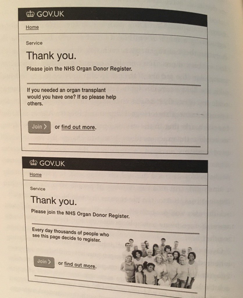 Why we always need to test

Top ad was best performer, bottom ad actually reduced sign ups 

In Think Small by <a href="/owainservice/">Owain Service</a>