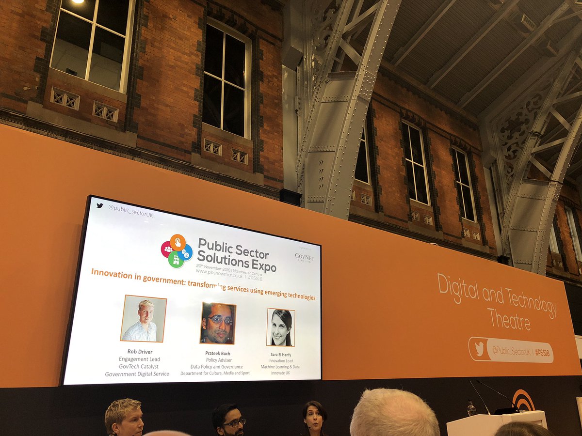 andra_chiscop's tweet photo. #BIG current question for #PublicSector: how to transform services using #emerging #technologies? #innovation is always the #answer @Public_SectorUK #PSS18 https://t.co/jlsmPNFGwp