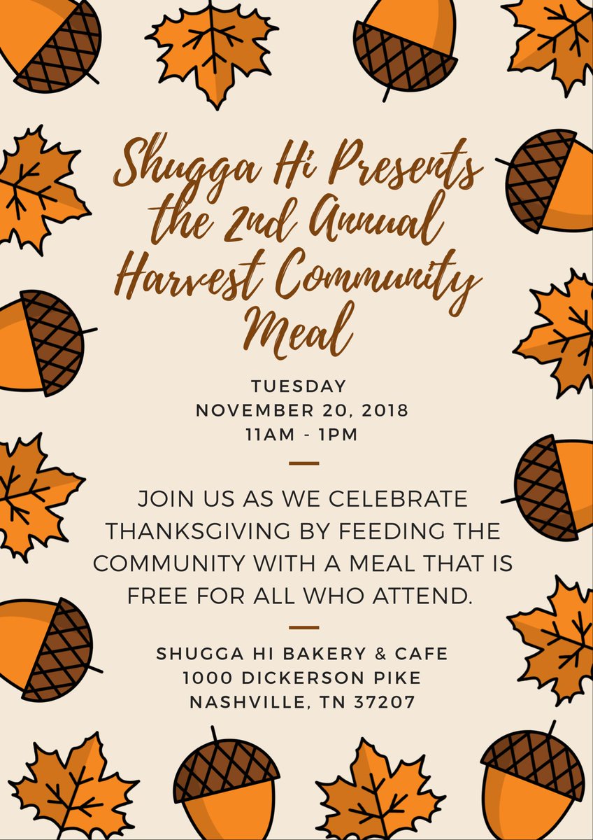 Join us today as we celebrate #Thanksgiving and feed the community in #Nashville.
