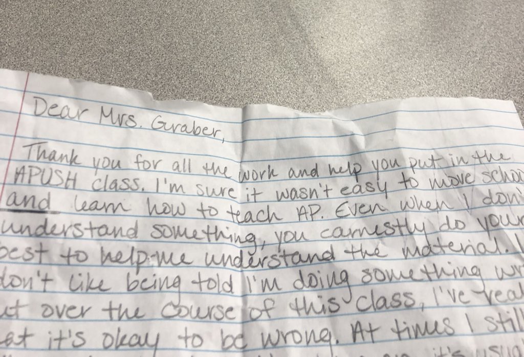 KellyGraber4's tweet photo. Thankful for great students who make my job fun ! 💙💛 #teacher #castlehighschool https://t.co/BHptcT6wpL