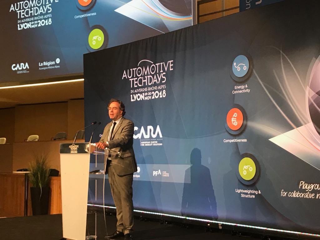 CARAcluster's tweet photo. #Automotivetechdays Session plénière avec @LucChatel @PFA_auto #automotive #automobile #innovation #regionauvergnerhonealpes https://t.co/9xBaRSZM3v