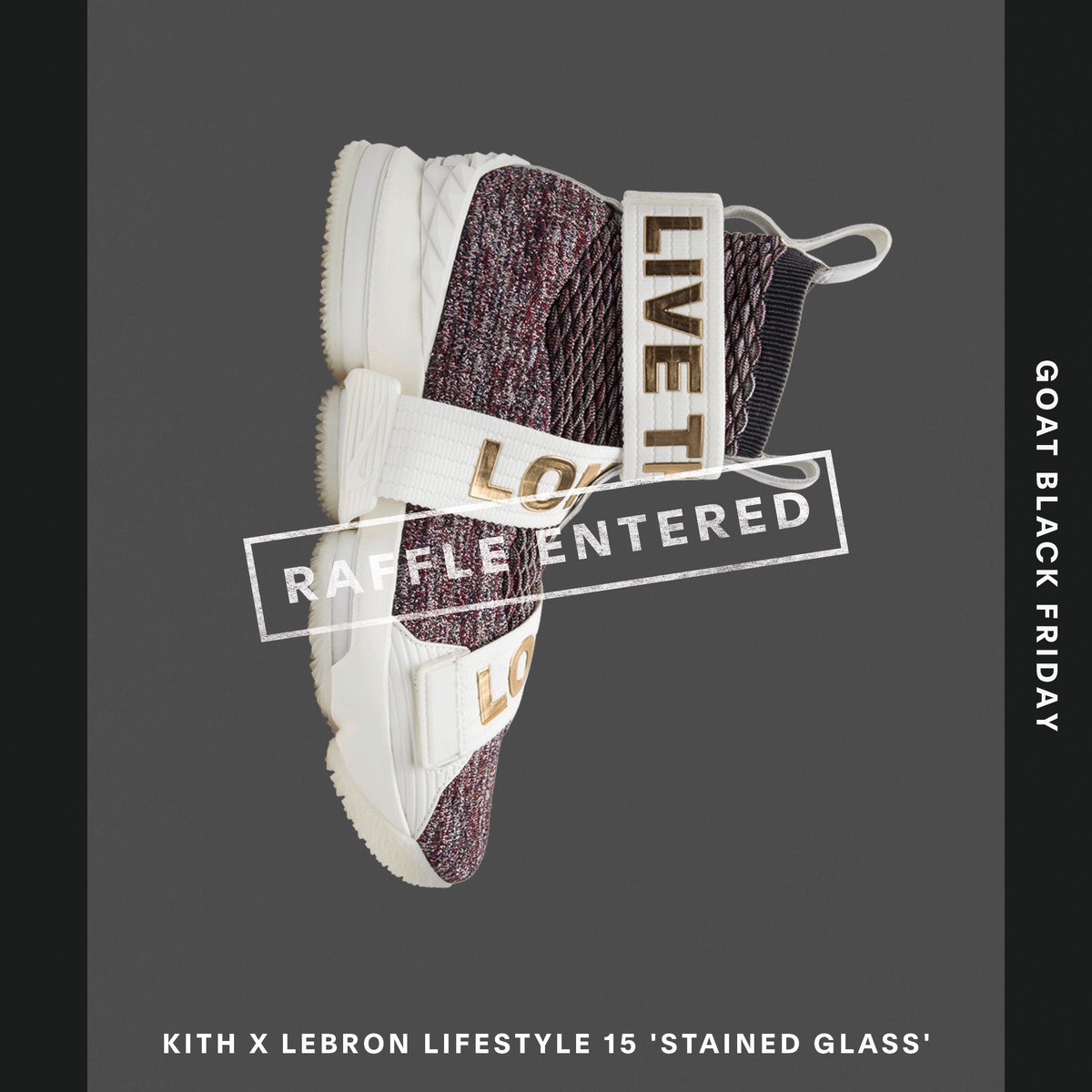 Baccardz's tweet photo. Enter the #GOATBlackFriday Raffle for your chance to win the most coveted sneakers and other prizes. @goatapp https://t.co/afHmjKsItl https://t.co/xSwnbd3uVw