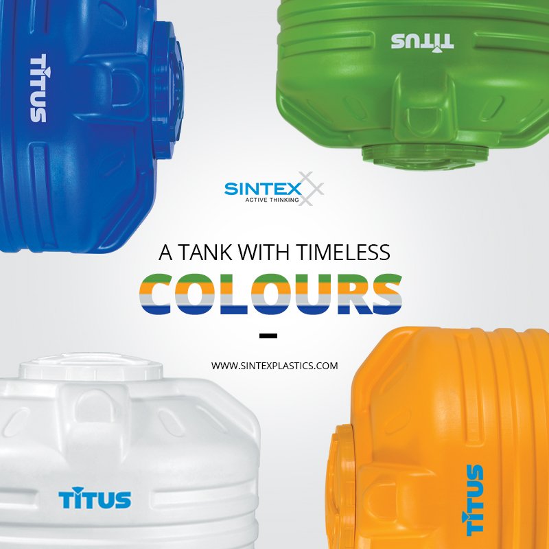 Bring home a water tank that blends with the colour of your interior.#SintexTITUS #ActiveThinking #Sintex