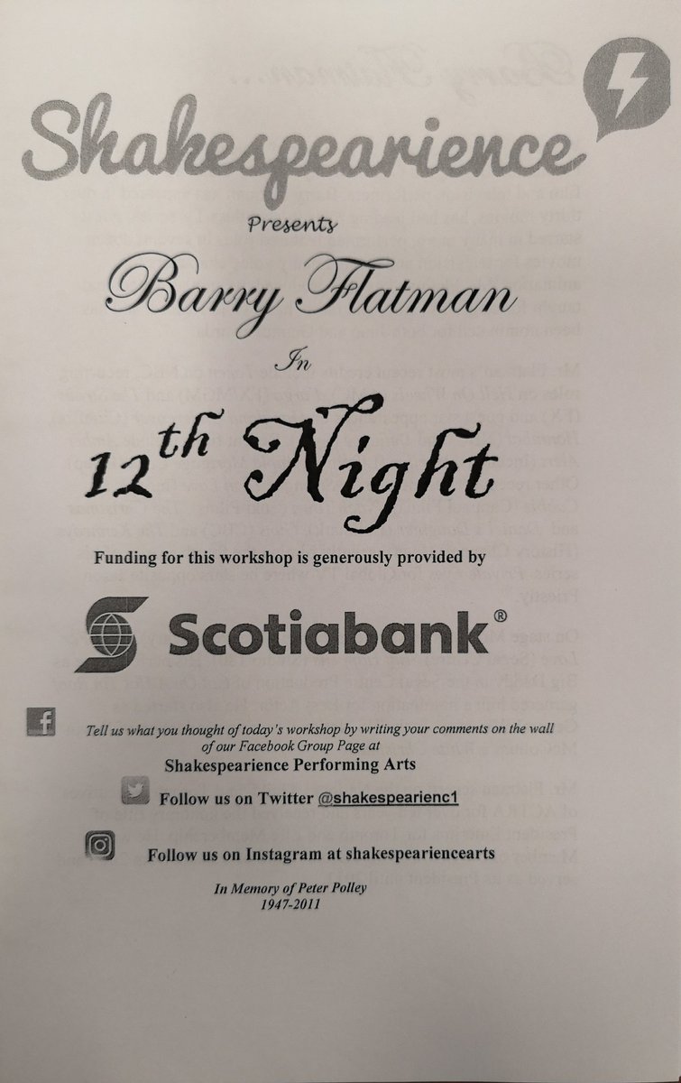 BCentralLibrary's tweet image. We are so excited to have @shakespearienc1 here to work with @CarcassonMoira grade 9 English class this morning. #Shakespeare #12thNight #interactiveworkshop @BCentralSchool