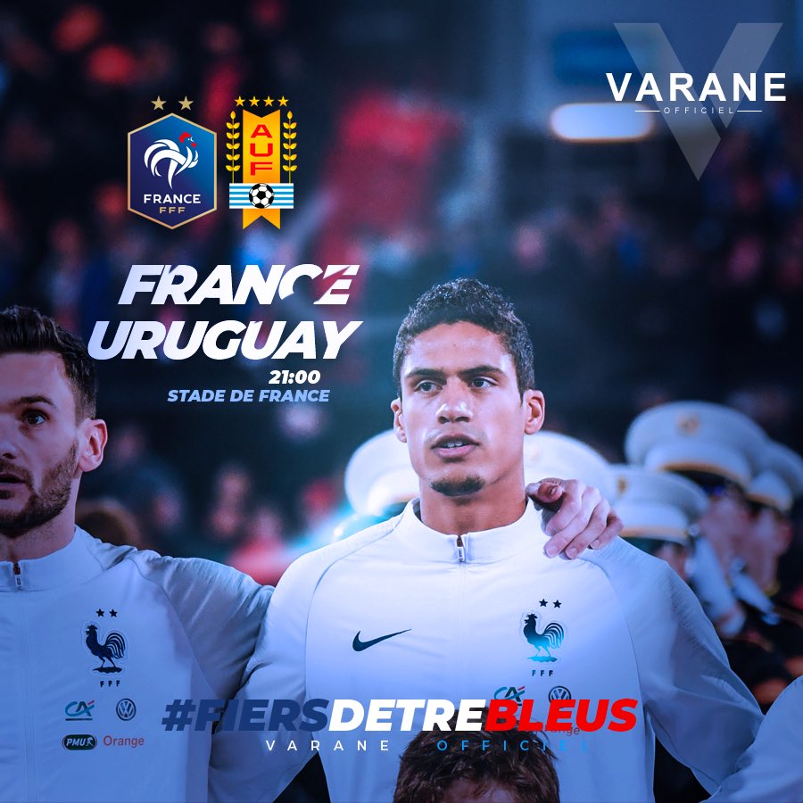 ⚽️🇫🇷 France / Uruguay ce soir 21:00 !! #Fiersdetrebleus
