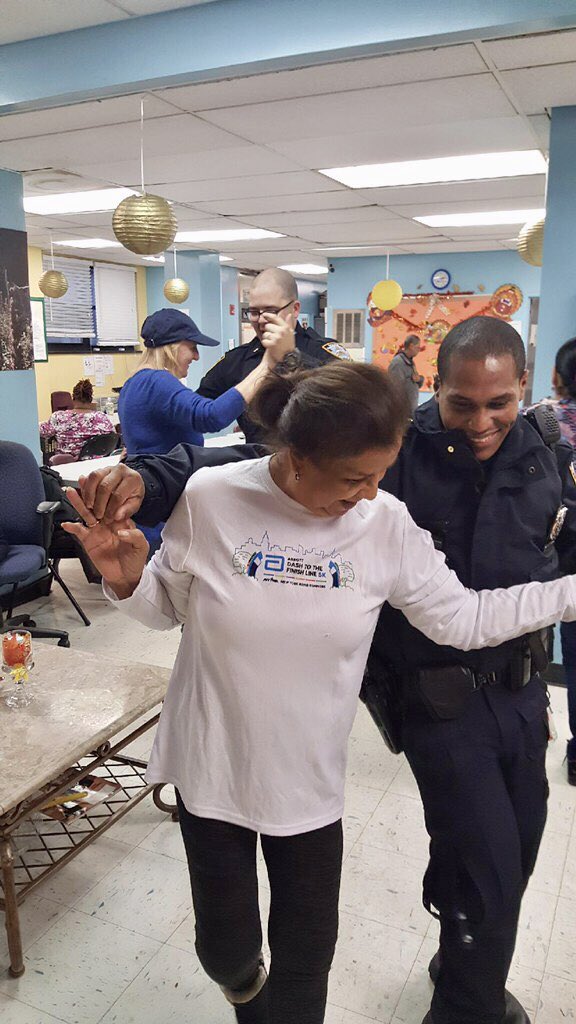 Dancing cops and community