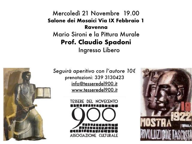 tesseredel900's tweet photo. Mario Sironi e la Pittura Murale conferenza del Prof. Claudio Spadoni Mercoledì 21 Novembre ore 19 Salone dei Mosaici, Ravenna https://t.co/eQ5mCobHXO