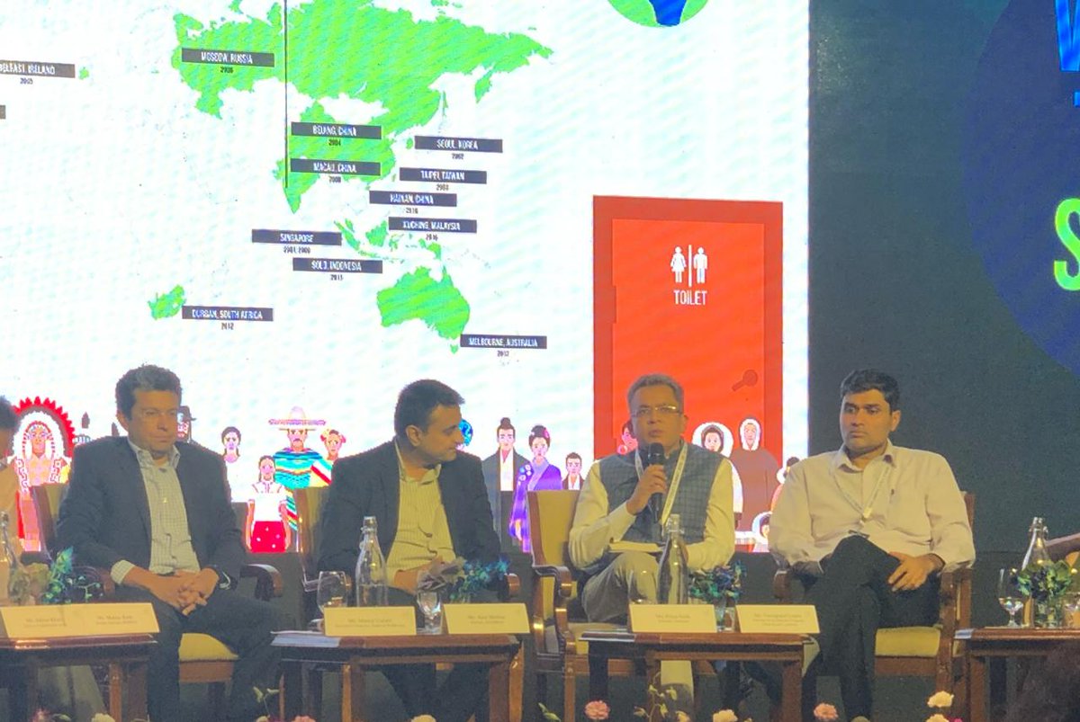 The needle has moved from ODF to ODF+. We request the Government for a policy change that allows funds coming in for water and sanitation to be at 5% capital cost, says Manoj Gulati, Executive Director, <a href="/Water/">Water.org</a>, India. #WTS2018
