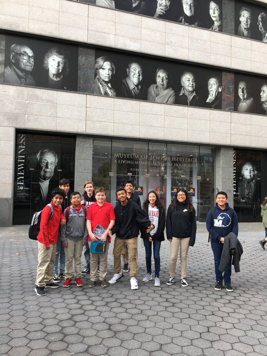 BirdTDavidson's tweet photo. WONDERFUL trip today for 8th gr to @MJHnews, the Jewish Heritage Museum and Holocaust Living Memorial in NYC. @rbmsROCKETS #RBBisBIA #RememberNeverForget #AlwaysRemember @RedBankSup https://t.co/Lam7BdDi9f