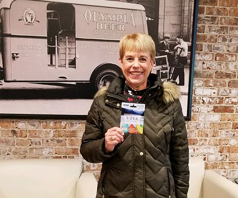 OBeeCU's tweet photo. Congratulations Faith! She won a $200 VISA gift card by participating in our newsletter contest. Didn't hear about the contest? Then you should sign up for our newsletter! https://t.co/tJATol9cOk https://t.co/ufXgzhJU4W