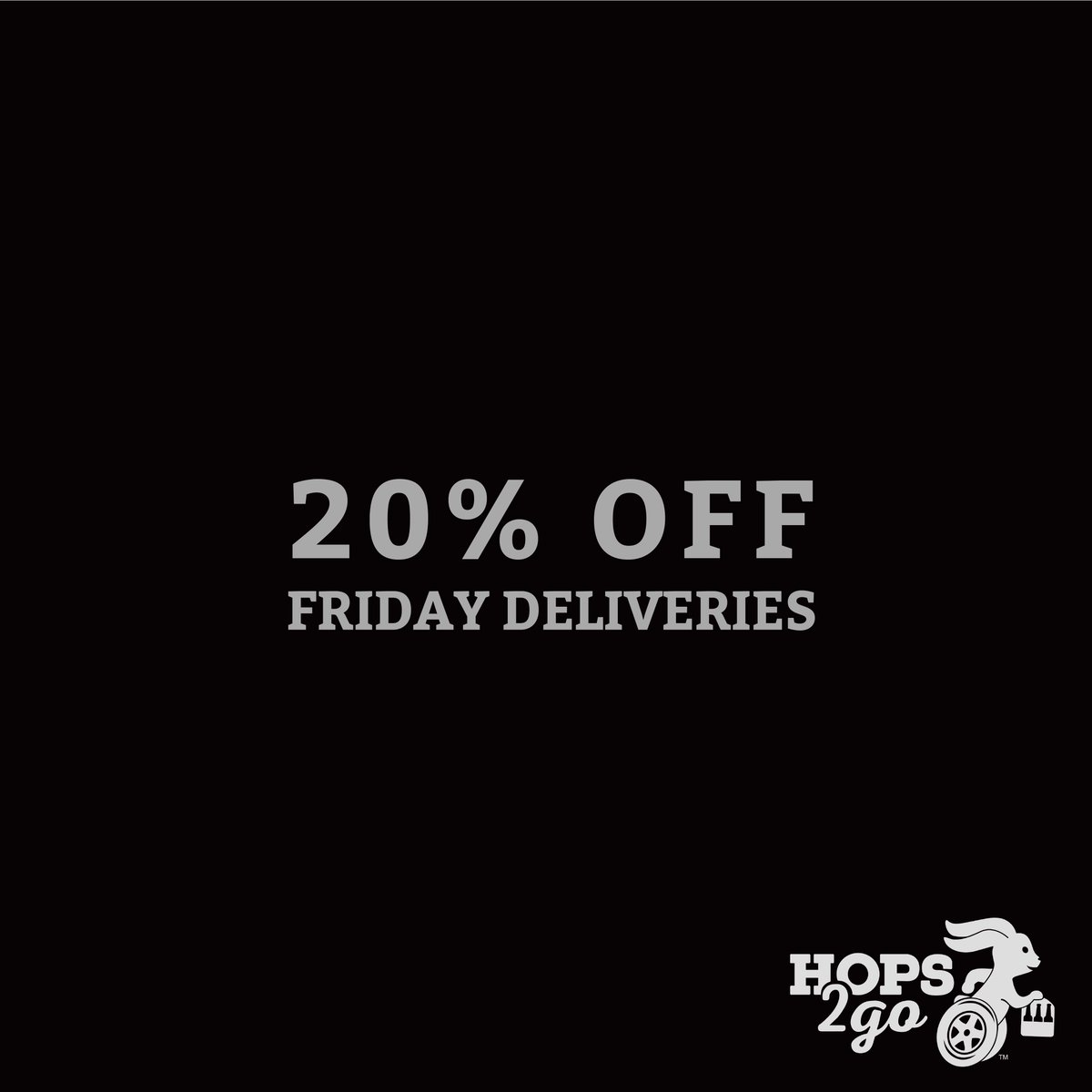 Hops2Go's tweet image. After running around for all those deals, put your feet up, and let us bring a great deal to you. Black Friday only, use code HOPSFRIDAY to get our 20% OFF Hoppy Hour discount on your online delivery orders! #BlackFriday #Deal #Hops2go