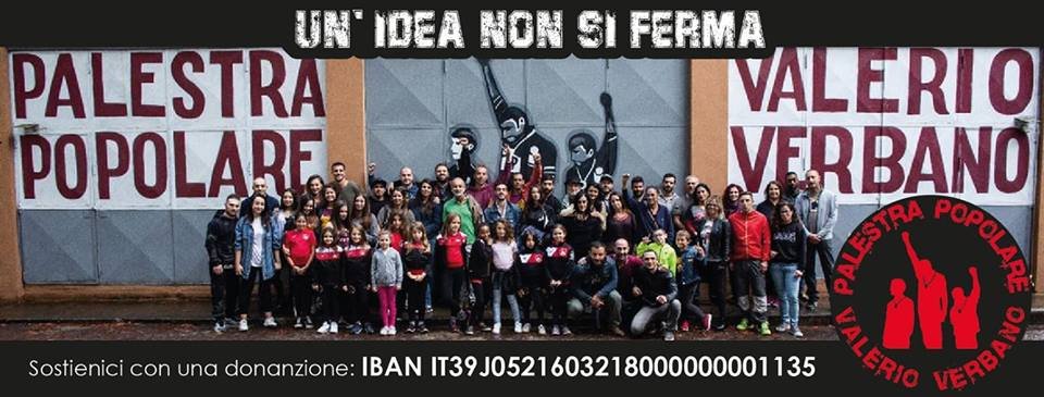 Sostieni la palestra popolare Valerio #Verbano. Crowdfunding per riparare i danni dell'attacco incendiario di ieri notte. «Da domani saremo più forti di prima grazie alla solidarietà» #antifa