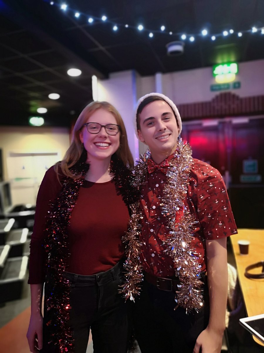 Callum and Lucy REALLY into the christmas spirit for their performance in stags!🎄#SHOWCASE #UoSfestive <a href="/UoSMusic/">Music at Southampton</a> <a href="/ArtsUniSouth/">Arts at University of Southampton</a> <a href="/unisouthampton/">University of Southampton</a>