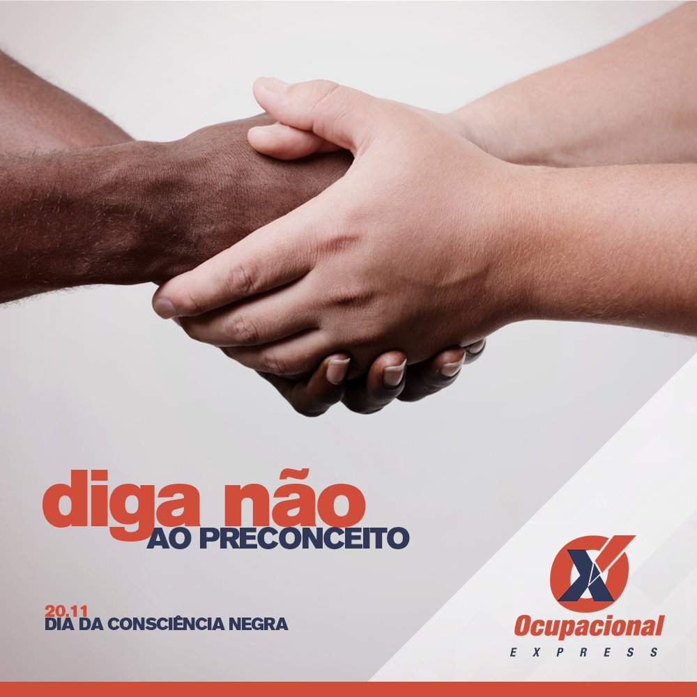 _OCUPEX's tweet photo. Nesta data, o importante é estarmos cientes de que somos todos iguais, independente da cor, gênero, estilo, etc. Mas principalmente nos atentarmos aos preconceitos que acontecem e que nunca deveriam acontecer!!! https://t.co/9ltOAsTAWc