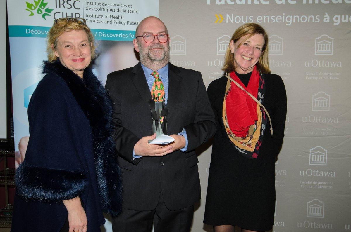 The CIHR Institute of Health Services and Policy Research is pleased to announce that Dr. <a href="/GrimshawJeremy/">Jeremy Grimshaw</a> of the <a href="/OttawaHospital/">The Ottawa Hospital</a> Research Institute and <a href="/uOttawa/">Université d'Ottawa | University of Ottawa</a>, is this year’s recipient of the Barer-Flood Prize in Health Services and Policy Research ow.ly/p1pV30mGRVF