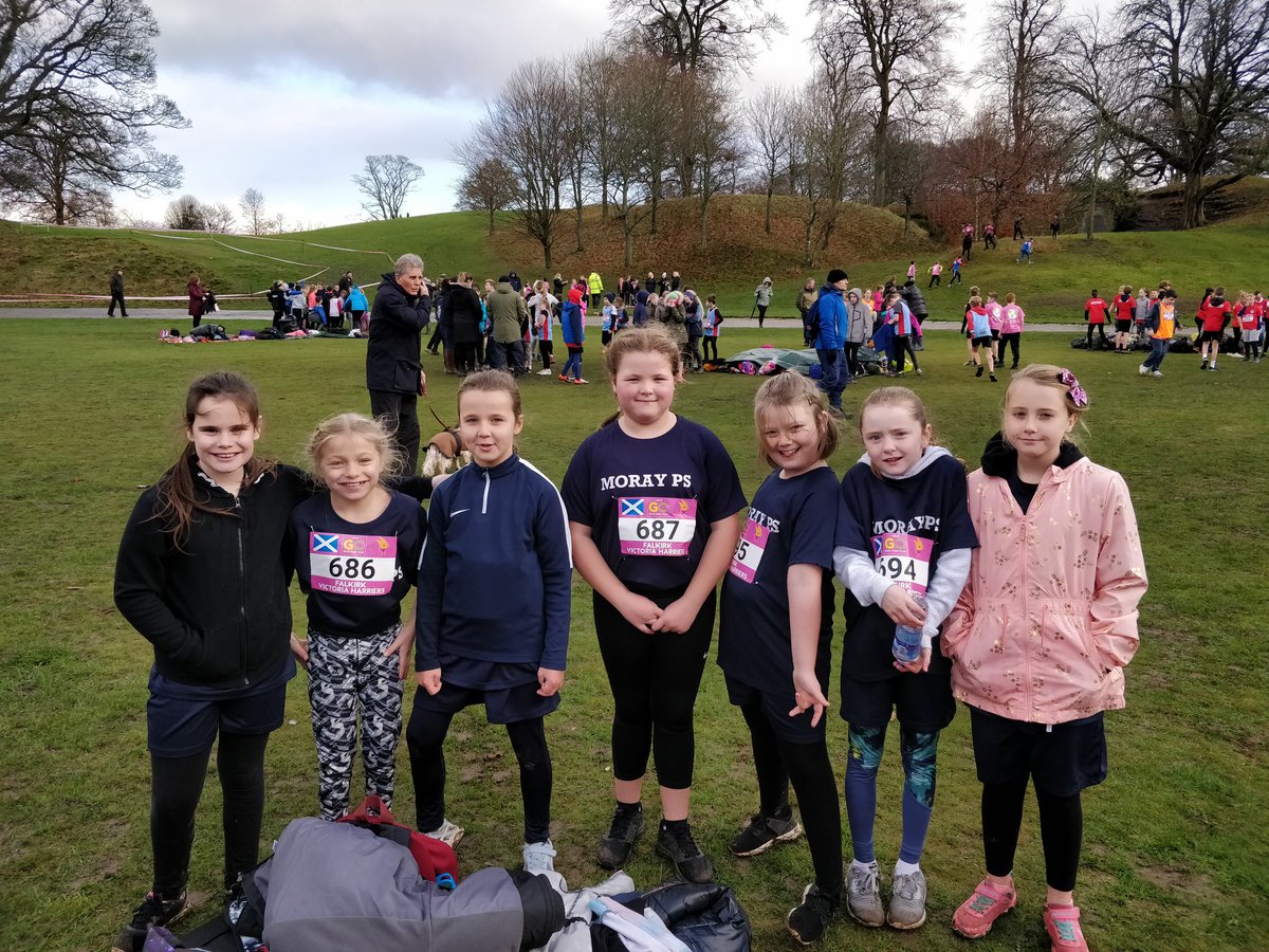 MorayP4S's tweet photo. P5 girls ready for cross country #actionshots #crosscountry @MorayPS @P5Bowers https://t.co/TCmWcvz4o8