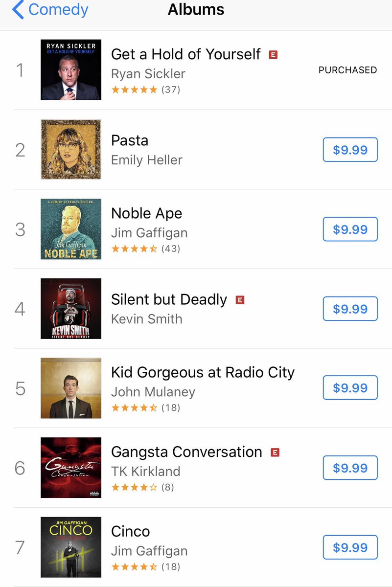 Itunes Comedy Charts