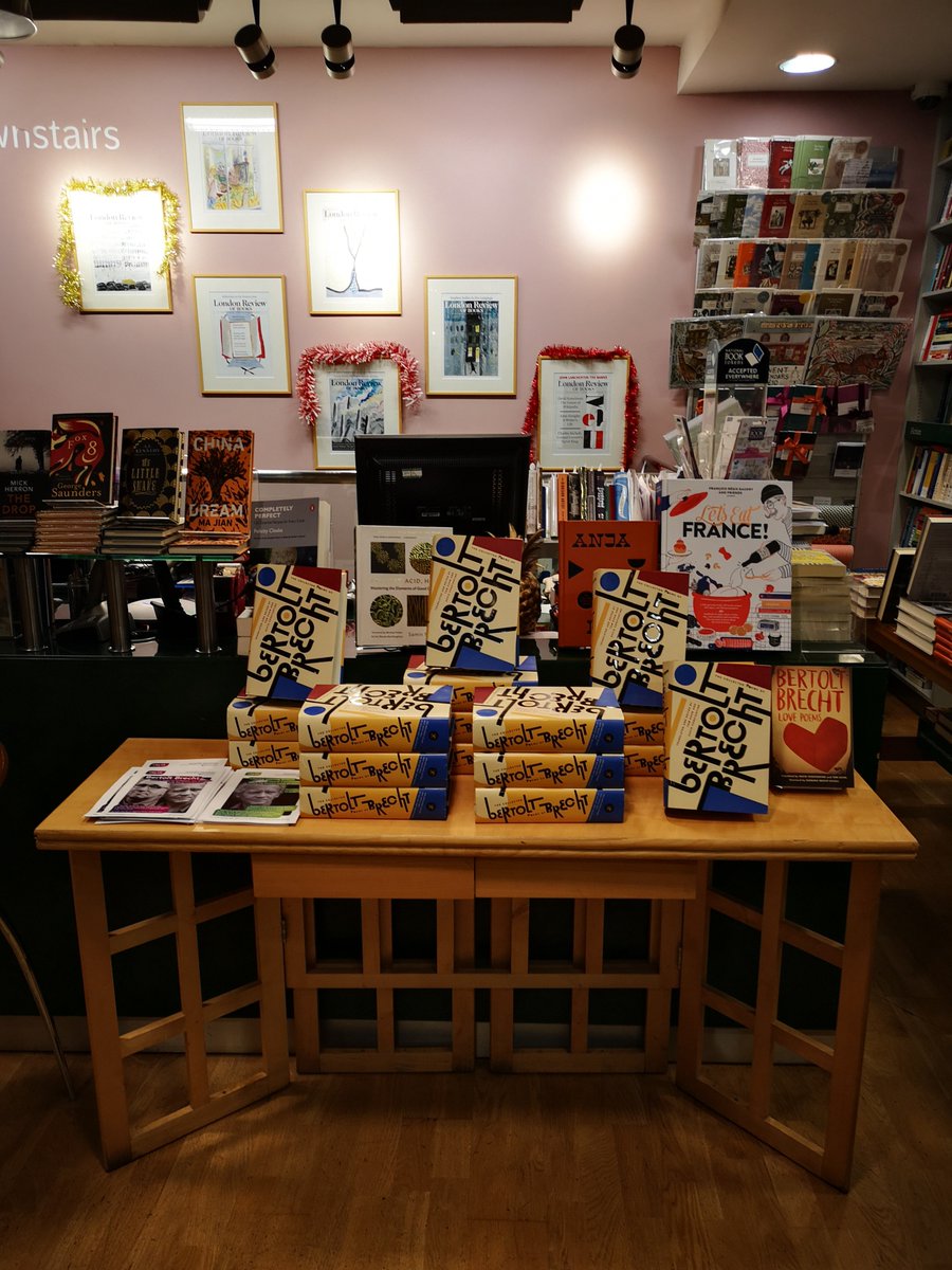 writingbrecht's tweet photo. We're all set for the launch of the Collected Poems of Bertolt Brecht at @LRBbookshop! https://t.co/edSkn5fsGd