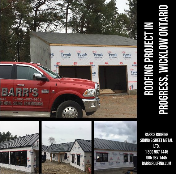 BarrsRoofing's tweet photo. One of our current #Roofing projects, in #WicklowOntario by @BarrsRoofing. 26g metal roof, #Alurexgutterguards, #Kaycan, and #Firestone products all to last for years to come. 905 987 1445. #BarrsRoofing #RoofingExperts #MetalRoofing https://t.co/Xv9xHeB6vq
