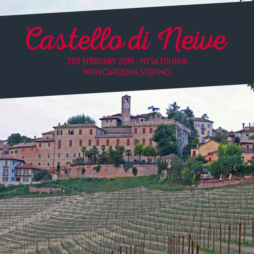 On the 21st Feb, Carolina from Castello di Neive is joining Nysa Fulham to host an incredible night of Piedmontese wines. If you're a fan of delicious #nebbiolo #dolcetto and #barbera then snap up one of only 10 spots available. Visit nysawine.co.uk to purchase.