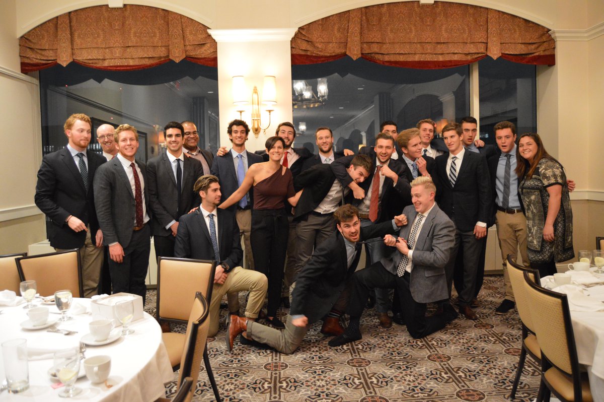 HarvardH2OPolo's tweet photo. Just a little look at all the festivities celebrating a great season! We sure do love our big family! #GoCrimson #PromPoseForTheWin https://t.co/DyZzvxFJCU