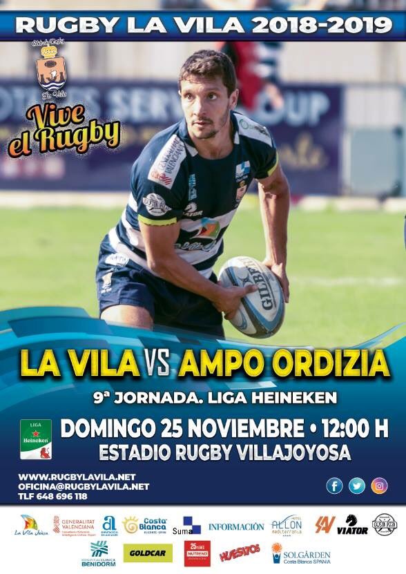 Vuelve la #LigaHeineken al campo del pantano!!! Dom 25 nov 12:00 vs <a href="/ORDIZIARUGBY/">AMPO ORDIZIA</a> Partidazo a la vista!!! #vamosvila