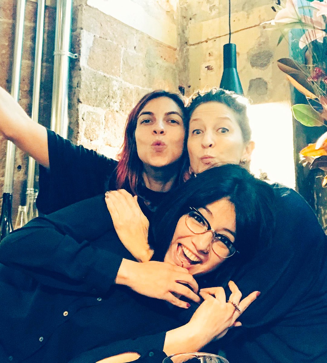 FATNATEATING's tweet photo. This is THE lady team @danielleschleif @Canyella_vins at  the best restaurant in Barcelona  @Pepa_Pla doing wine hard. https://t.co/kxG9xzI55B