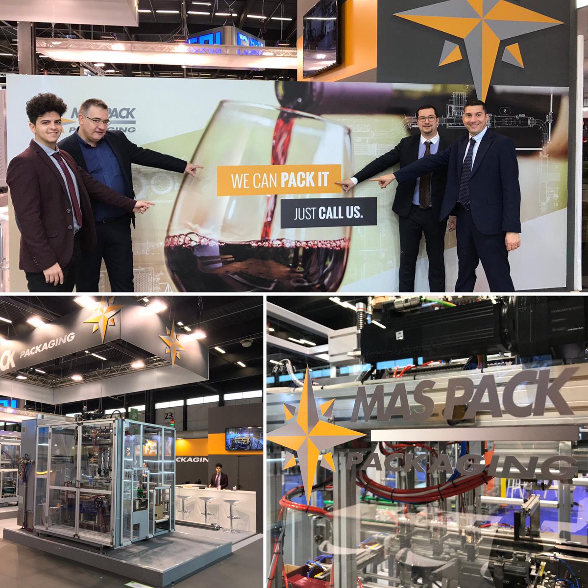 mas_pack's tweet photo. Maspack Team always ready! @vinitechsifel 2018!
Hall 1 - Stand 2401
WE CAN PACK IT! 
#Packaging #Technology #Fair #MadeInItaly https://t.co/trRB4l2R8w