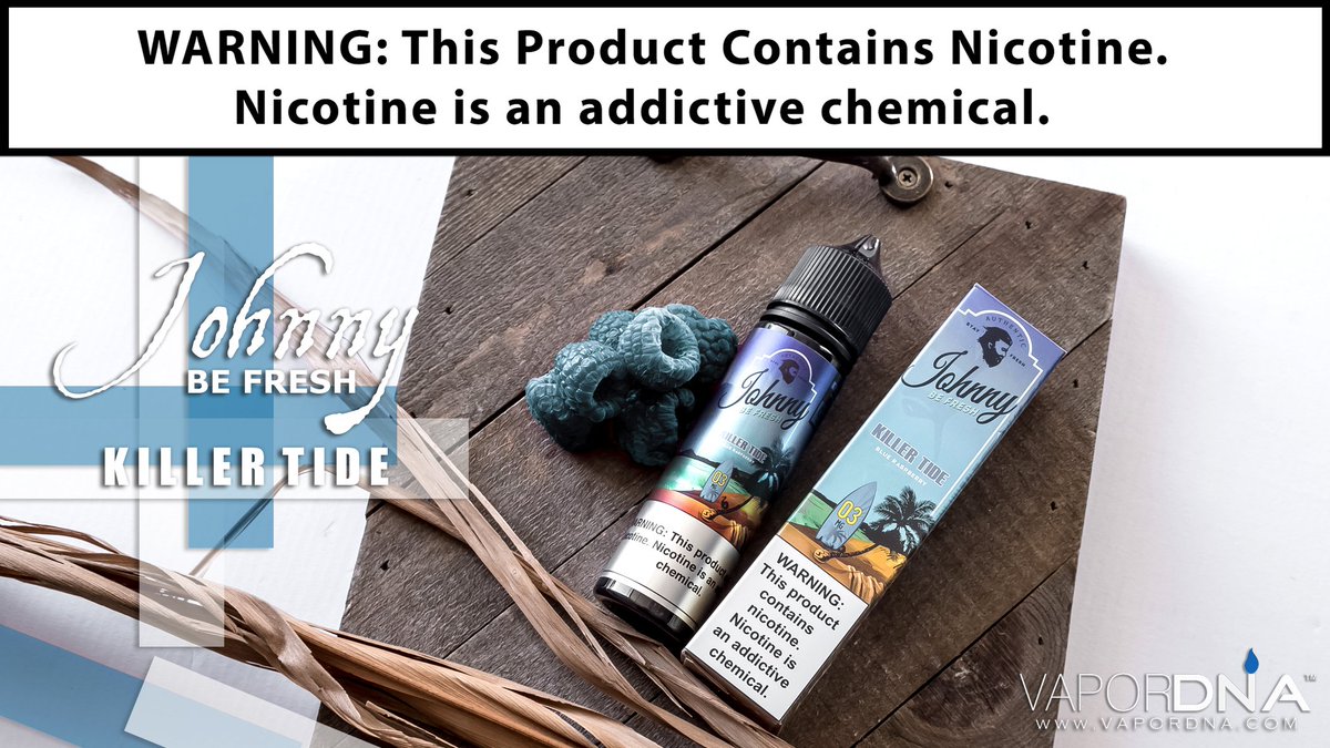 vapordna's tweet photo. Brace For Impact!
Killer Tide from Johnny Be Fresh is a fruity e-liquid explosion of flavor featuring fresh blue raspberry overflowing with sweet juiciness.
Shop Today : https://t.co/1zUMsw92Ax
_
#VaporDNA #JohnnyBeFresh #Ejuice #KillerTide #VapePorn #CaliVape #SoCalVape #LA https://t.co/XFsKyrXcxE