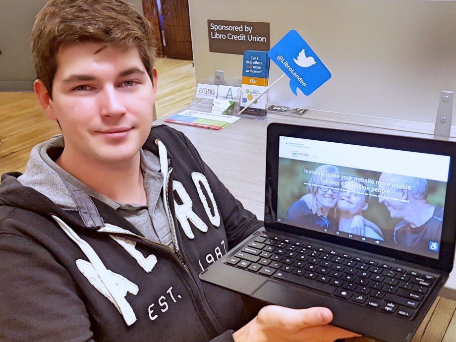 innoworksldn's tweet photo. Happy #CoTenantTuesday! Today at @innoworksldn we are featuring Ryan Kelly. 8 months ago, Ryan founded @AscendNews w. the intention of leveling the virtual playing field. https://t.co/Jy8IhtTZ8W #LondonCAN #tech #accessibility and #LdnOnt S/O to @Newswriter22 https://t.co/tUvKrQuBQw