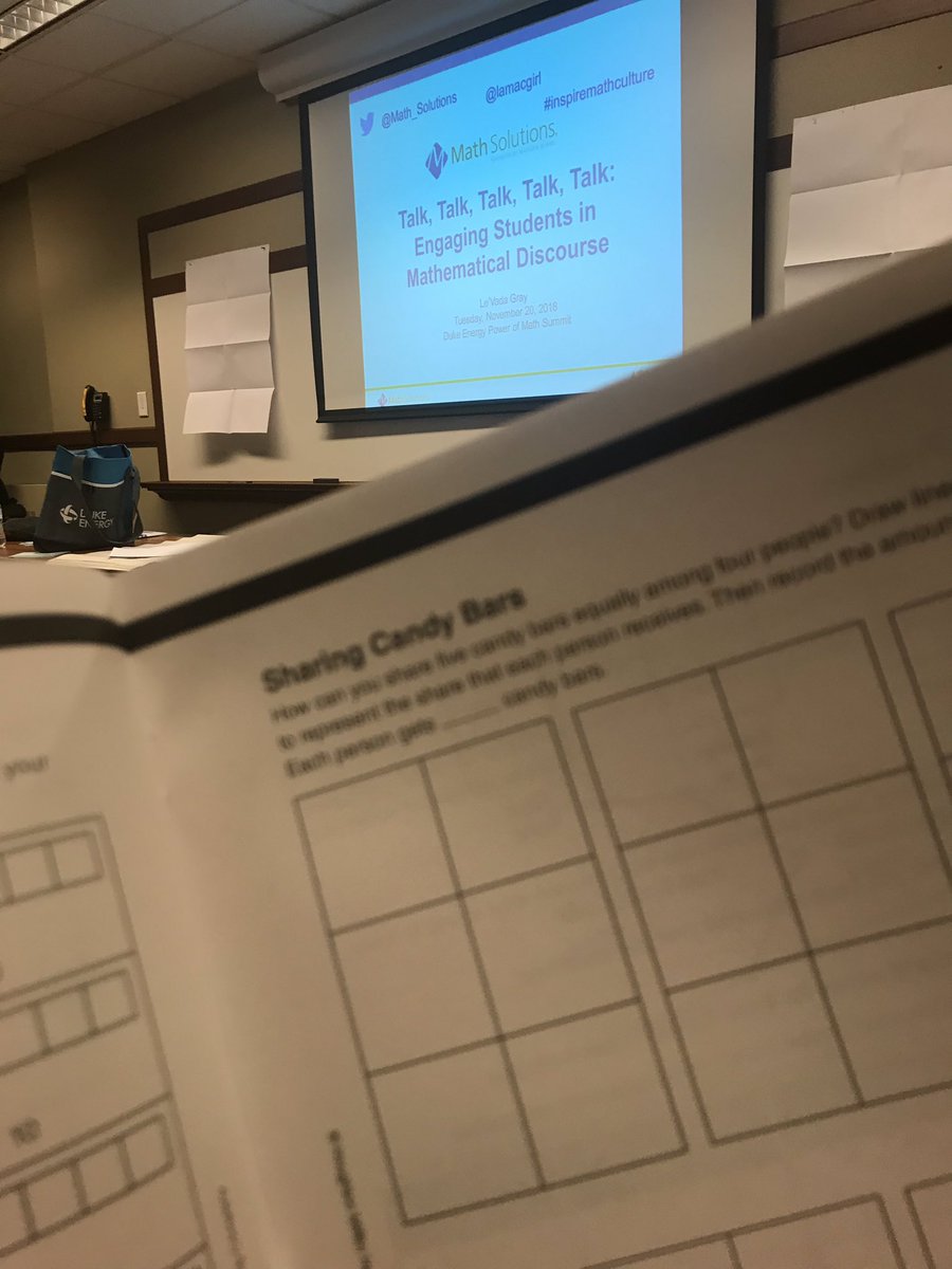 BCOE_ESS's tweet photo. You know it’s going to be good when candy bars are involved! @Math_Solutions #dukepowerofmath2018 @ISU_BCOE @ISUEESE https://t.co/GsICqg2mh8