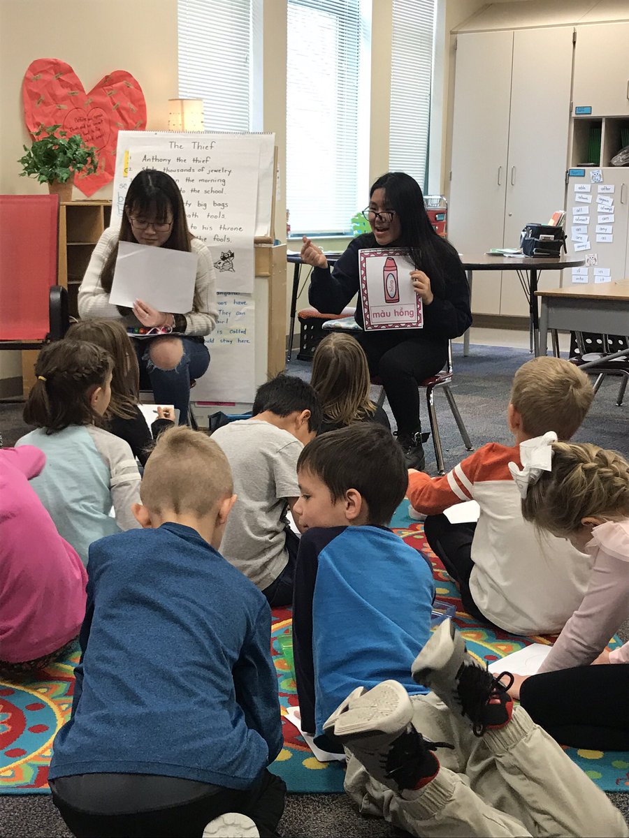 MissPlahm's tweet photo. Loved witnessing my EL students teach about their culture and read children’s books in their native language to the students at White River Elementary today! #celebratediversity https://t.co/2uiBFu104K