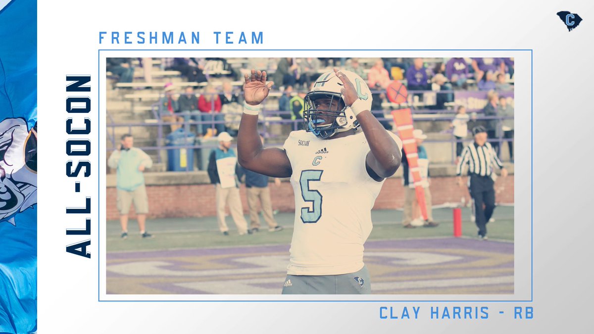 CitadelFootball's tweet photo. Only going to get better. 🤫🏈

All - SoCon Freshman Team

Clay Harris - RB

Mason Kinsey - DL

Chris Beverly - DB

Haden Haas - OL

#FireThoseCannons | #SoConFB https://t.co/dINhdl6T6V
