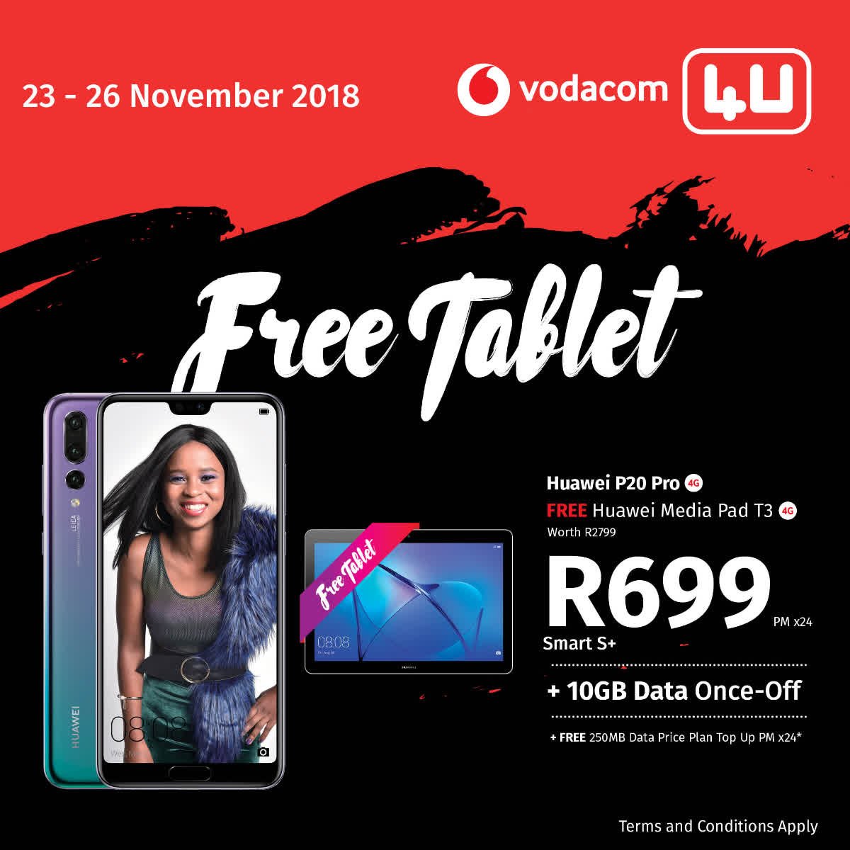 Vodacom 4u On Twitter We Re Going To Be Your Bff This Blackfriday At Vodacom 4u S Bff Get The Huawei P20 Pro And Get The Huawei Media Pad T3 Free For Only R699pm