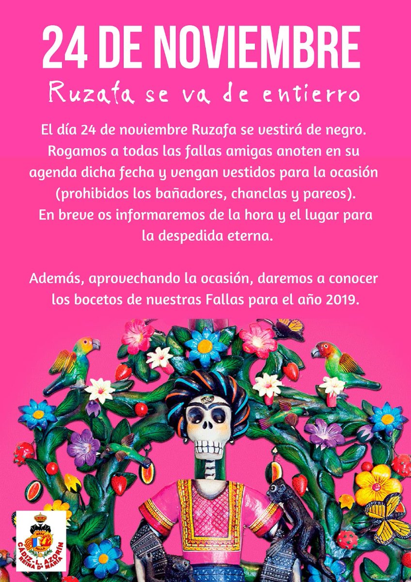 RealFalla's tweet image. Dissabte 24. 20:30.
Reina Na Maria 5
Presentació dels projectes 2019.
Jo de vosaltres, no m’ho perdria.