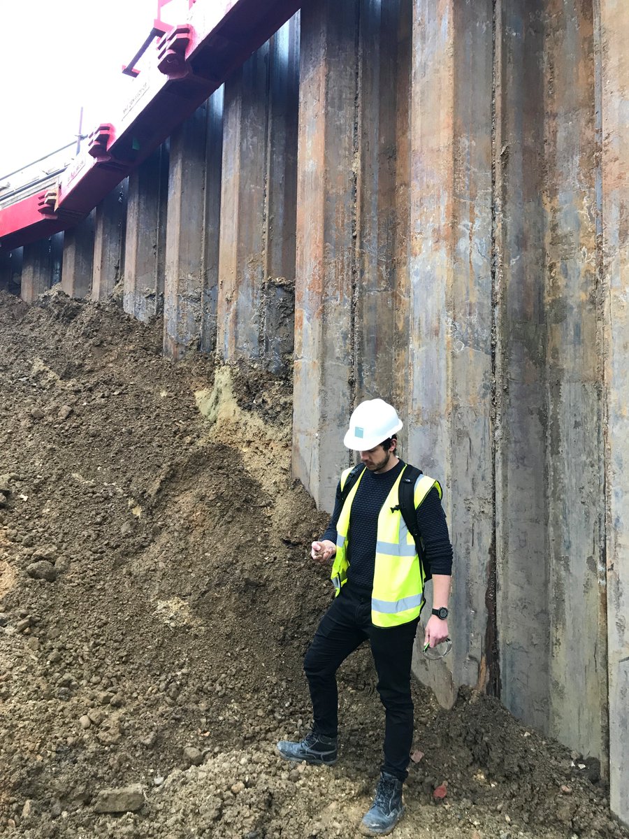 FormSD's tweet photo. Groundworks inspection in the basement of this new mixed use development building at Eagle Wharf, N1. #SiteVisit #Groundworks #PPE #Piling #Engineer #FormSD #London https://t.co/Zmq88RyzYn