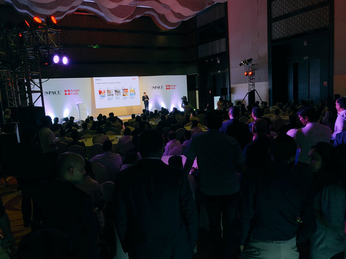 Guests of Knight Frank India at the launch of #YourSpace as our global experts share the 5 top themes that are shaping the global #workplace. #TuesdayThought <a href="/shishir_baijal/">Shishir Baijal</a> @drcrelee <a href="/viralldesai/">Viral  Desai</a> <a href="/sathishsharon/">Sathish Rajendren, FRICS, SLCR, MCR, PhD, CFM</a> <a href="/gshah00/">G-Man</a> <a href="/Gulamzia/">Gulam Zia</a> <a href="/knightfrank/">Knight Frank</a>