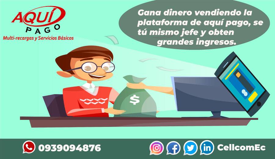 CellComEc's tweet photo. cellcomecuGana dinero vendiendo la plataforma de #AquíPago, se tú mismo jefe y obten grandes ingresos.🤑💲💲
Comunícate al 📞0939094876 para ser un asesor de ventas sin horarios.
Siguenos en nuestras Redes Sociales estamos en Facebook, Twitter, Instagram, &amp; LinkedIn. https://t.co/6Tw83ioMeT
