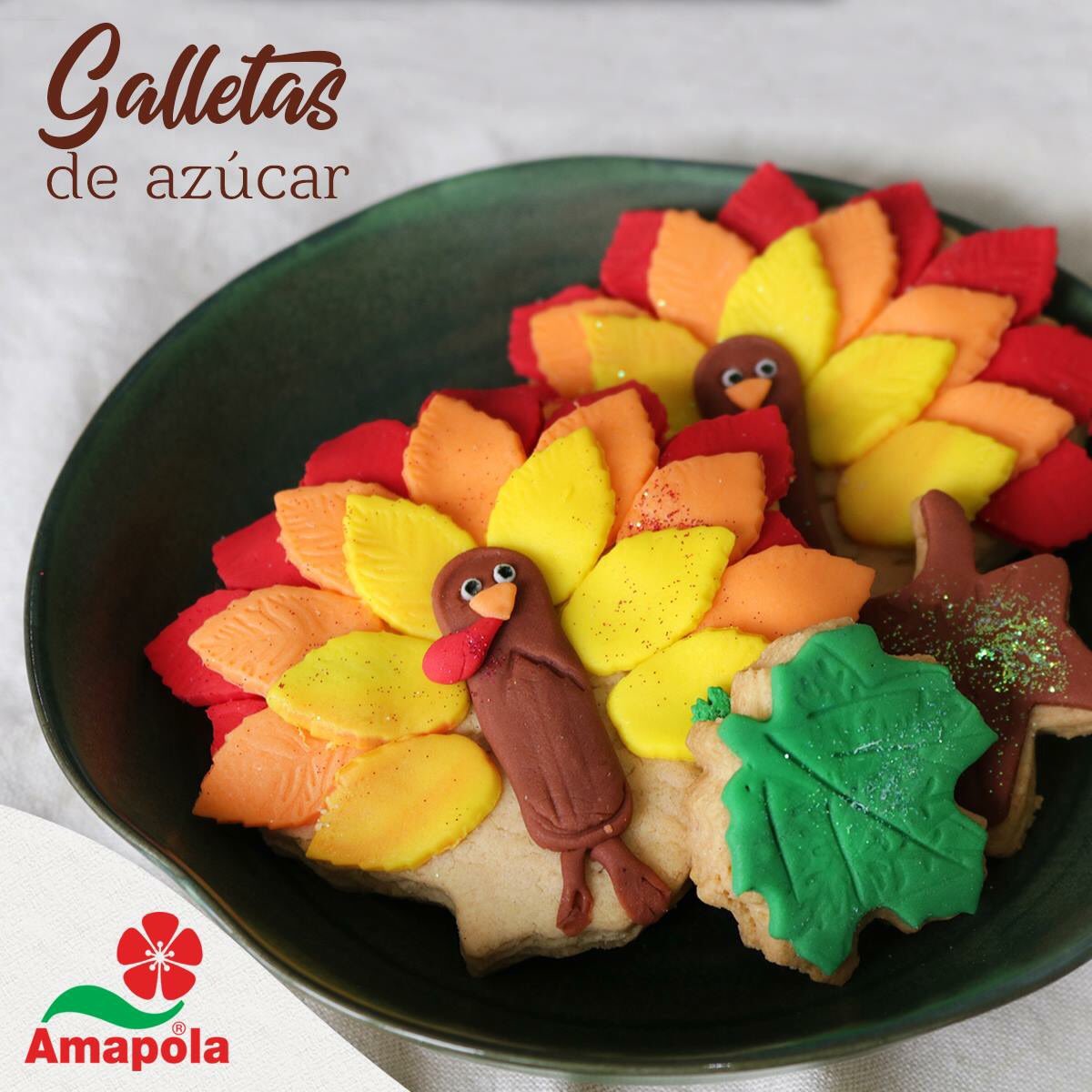 AmapoladePR's tweet photo. 🦃 Para la celebración de Acción de Gracias no pueden faltar unas ricas galletas. 
R E C E T A 👉https://t.co/3QbyWbUbv5 https://t.co/NQZN7s9a0q
