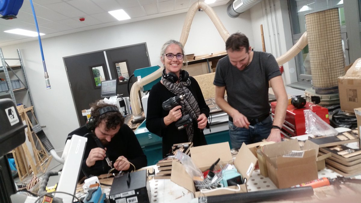 jessicaloudon's tweet photo. @protospaceNL in Utrecht for assembly smart beehives with Beep Foundation #beehives #Sustainability #innovation #IoT #BlueEconomy #savethebees https://t.co/6Jim8vJ9Q9