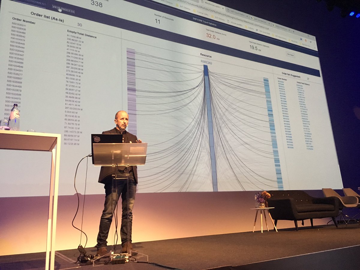 timoelliott's tweet photo. #SAPHANA is not just an #IoT platform — it’s a platform to actually ACT on  machine data (e.g. machine down? Then trigger automatic workflow, assign best company for repair based on real-time criteria, transfer all relevant information, analyze compliance, etc, etc.) #soaperfday https://t.co/z4ETXdiYjd