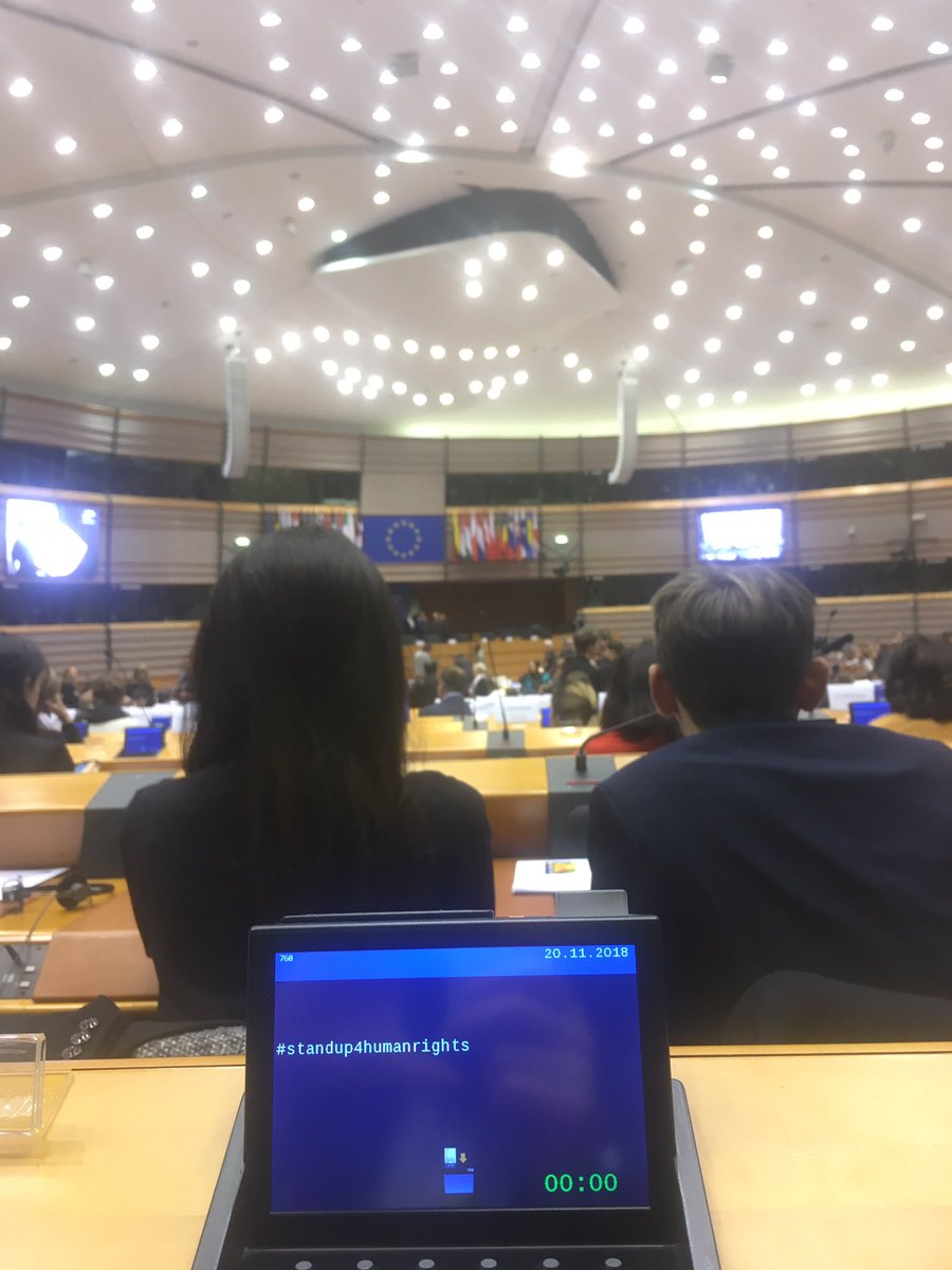 pgdellapelle's tweet photo. #standup4humanrights now at European Parliament - 70th anniversary declaration of #HumanRights https://t.co/ydh2boLu7V