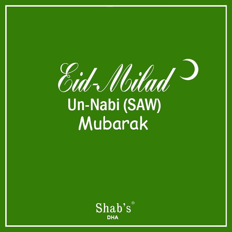 Shabs_Salon_Spa's tweet photo. Eid Milad un Nabi (SAW) Mubarak 🌙
We are open on Wednesday 21st November.
For Bookings please call at 0304-2337526.
41-C, Lane 9, Bukhari Commercial, Phase 6, DHA, Karachi.
#ShabsDha #Shabs #ShabirJan #FareedaShabbir #EidMiladunNabi #12rabiulawwal https://t.co/ux5ZJcwmN9